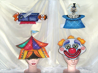 Gorro, Sombrero de goma espuma de Circo, Conejo con Galera, Carpa de Circo, Payaso de Circo