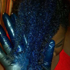 @GlitzyCoilz: Color Jam Huckleberry Blue Natural Hair ..a ...