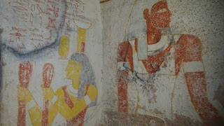 Inside the tombs are nice paintings