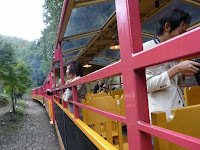 トロッコ列車に乗ると心にロマン