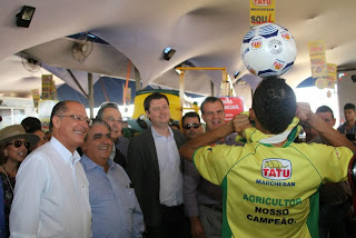 Feira Agrishow em Ribeirao Preto com o governador de Sao Paulo SP