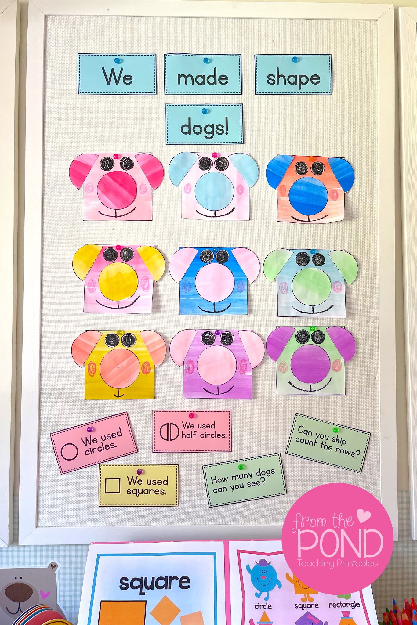 square dog math craft