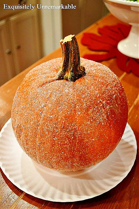 Glittered Pumpkin DIY