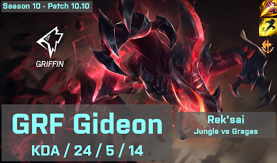 GRF Gideon Reksai JG vs Gragas - KR 10.10