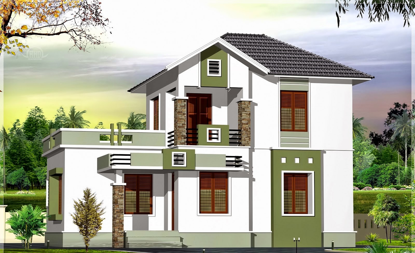 67 Desain Atap Rumah Minimalis Modern 2 Lantai