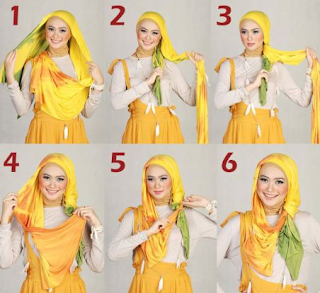 Tutorial Hijab Segi Empat Elegan