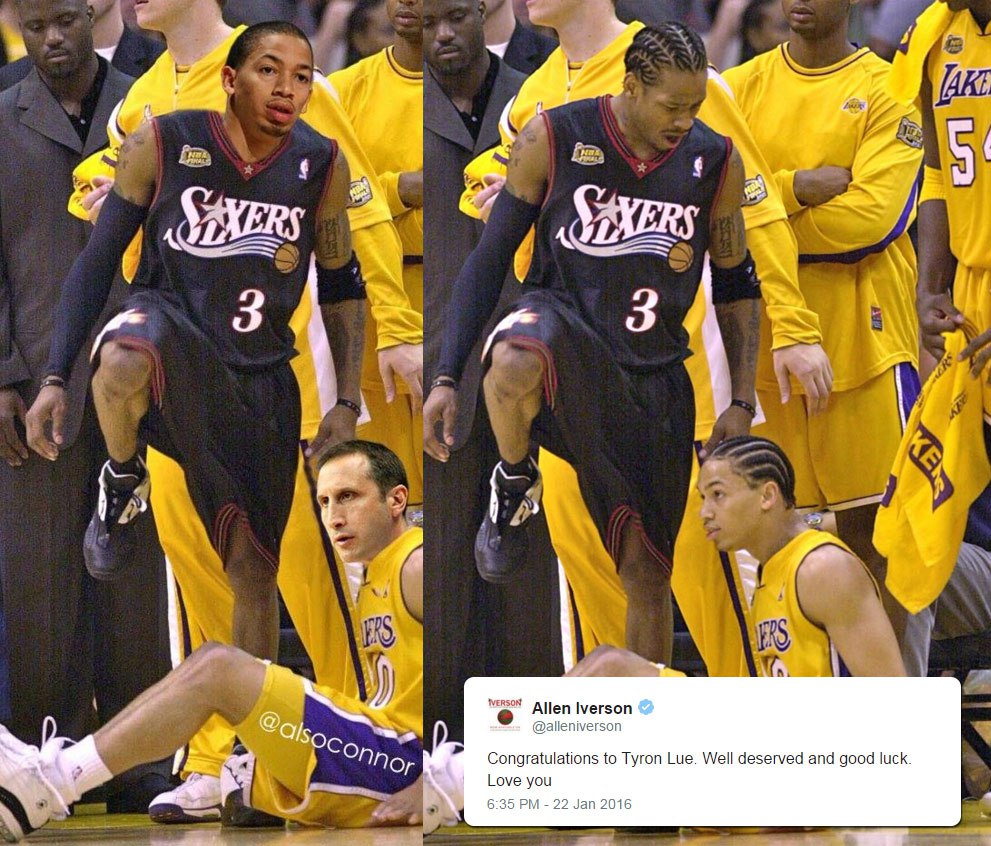 Allen Iverson infamous step over of Cavs coach Tyronn Lue was 15  - allen iverson tyronn lue