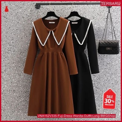 VNA152V335 Fuji Dress Wanita Outfit Long BMGShop