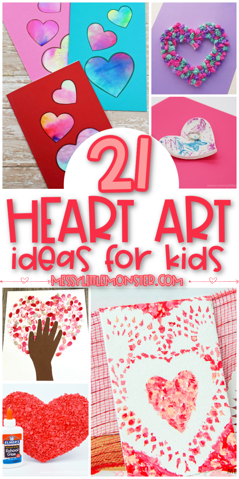 Heart art ideas for kids