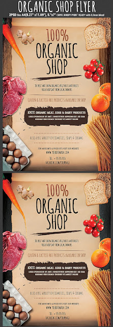  Organic Shop Flyer Template