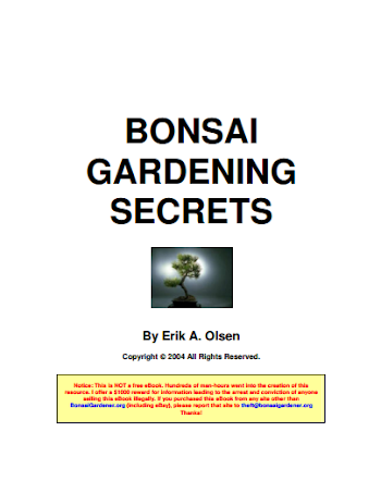 Bonsai gardenning secrets - Erik A.Olsen