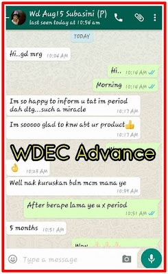 PERIOD KEMBALI NORMAL DENGAN WDEC HORMON KRIM