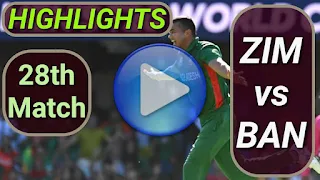 ZIM vs BAN 28th Match