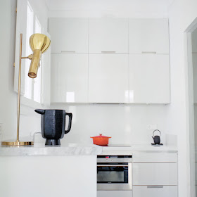 muebles de cocina lacados en blanco brillo chicanddeco
