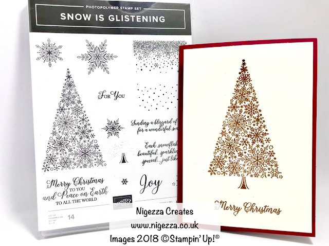 Snow is Glistening Christmas Card #5 Nigezza Creates