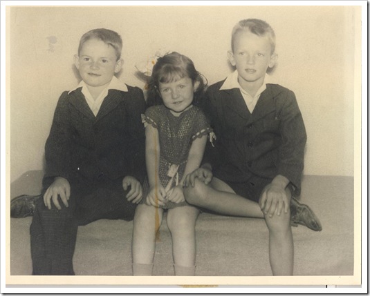 Mike, Linda, John as kids