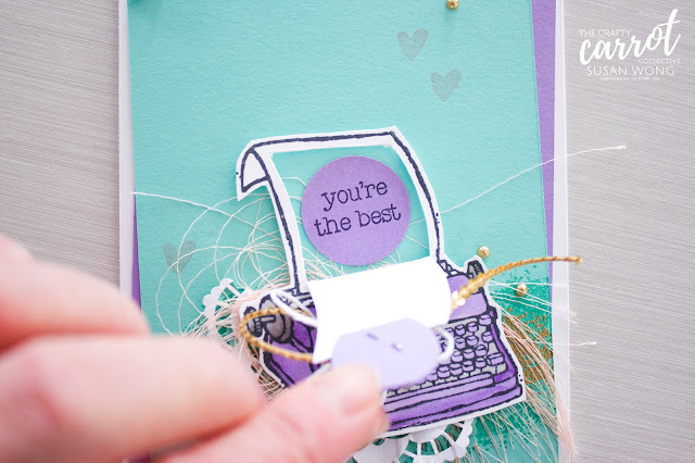 PS. You're the Best stamp set by Stampin' Up! - Highland Heather and Coastal Cabana - what a combo! - By Susan Wong