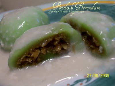 resepi kuih badak berendam, kuih badak berendam