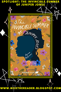 Blog graphic containing the cover for The Invincible Summer of Juniper Jones