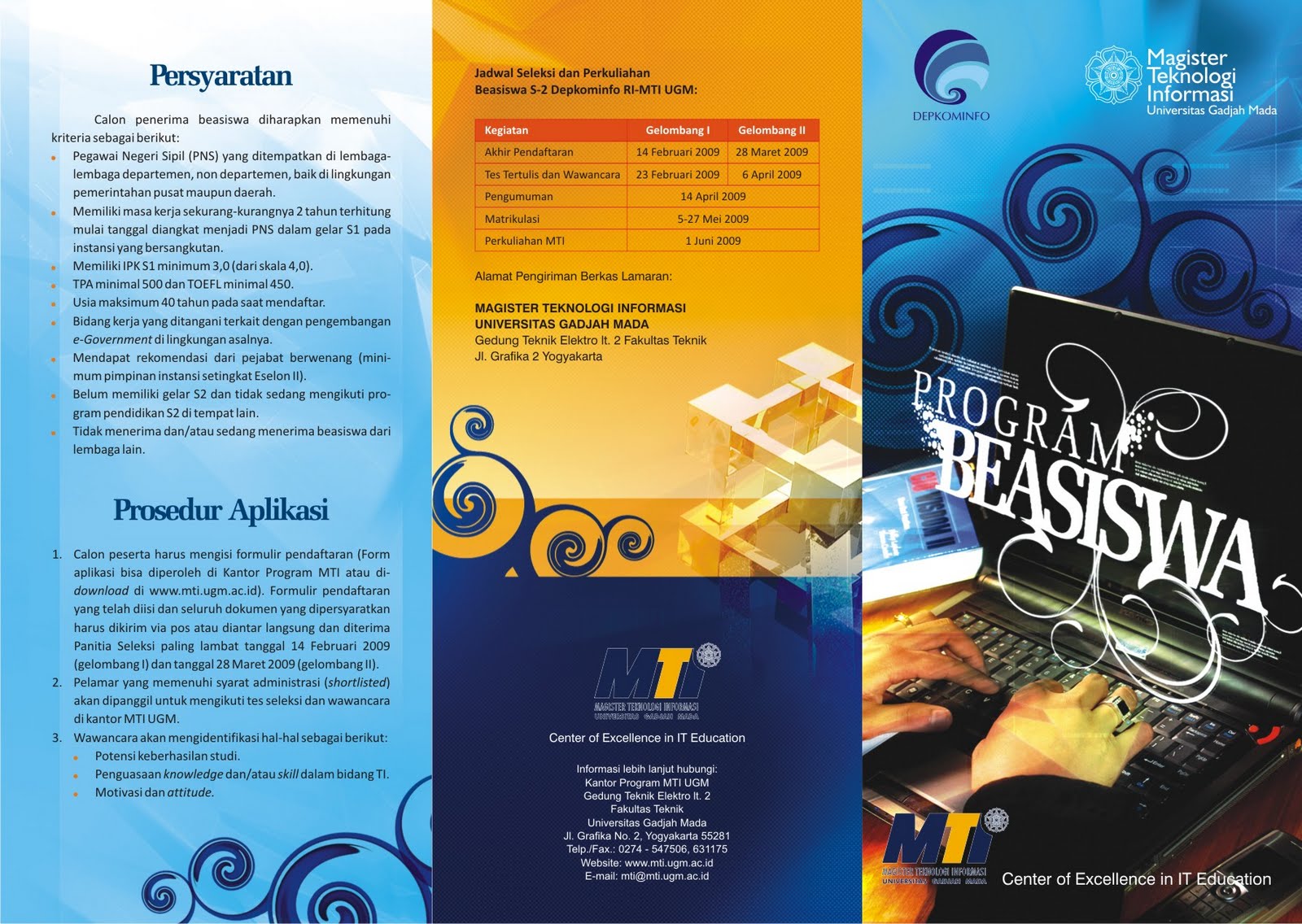 Contoh desain leaflet, brosur, dan poster