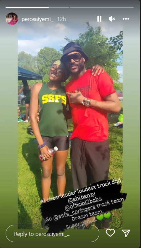 Pero Gushes Over 2Baba As He Attends Their Daughter’s School Game In US (Photo)