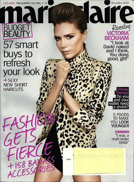 Victoria Beckham in Marie Claire US Gets Mixed Reviews