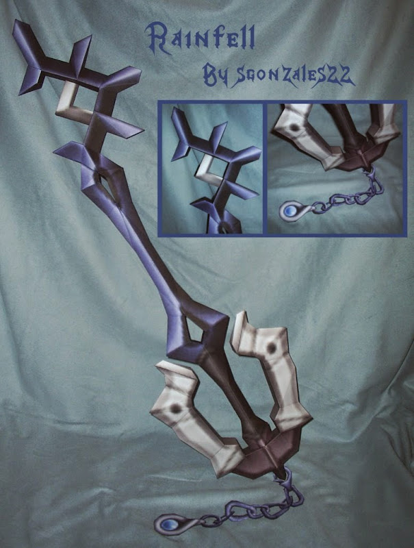 Kingdom Hearts Rainfell Papercraft Keyblade