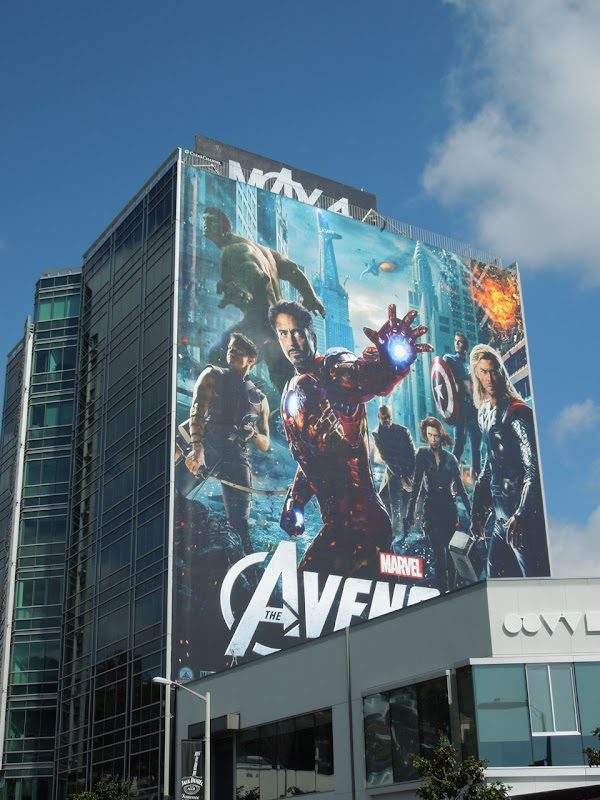 Giant Avengers movie billboard