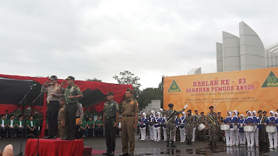 Pangdam Siliwangi-Kapolda Jabar Pimpin Apel Akbar Kebangsaan Ansor-Banser