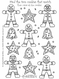 Christmas Cookie Coloring Page 3