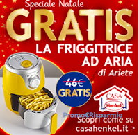 Logo Casa Henkel Speciale Natale : in omaggio la Friggitrice ad aria di Ariete