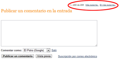 comentarios blogger