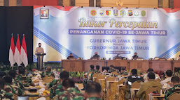 Rakor Forkopimda Jatim, Strategi Hadapi Serangan Covid Gelombang 3  