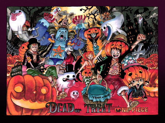 One Piece Halloween Dead or Treat Wallpaper 0001