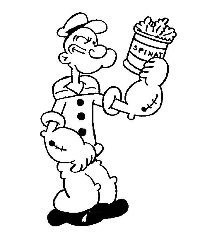 coloring pages to print free. Popeye Coloring Pages to Print