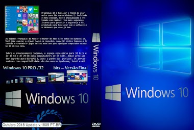 Windows 10 Pro x32-Bits Outubro 2018 Update v.1809 PT-BR ISO Oficial Microsoft Download - MEGA