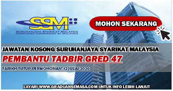 Jawatan Kosong Suruhanjaya Syarikat Malaysia (SSM ...