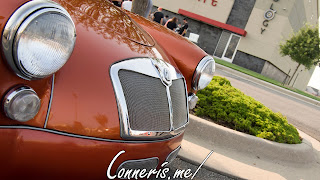 Copper MG MGA Front Grille Angle