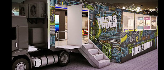 HackTruck o caminhão da IBM que vai viajar pelo Brasil ensinando programação e TI. 