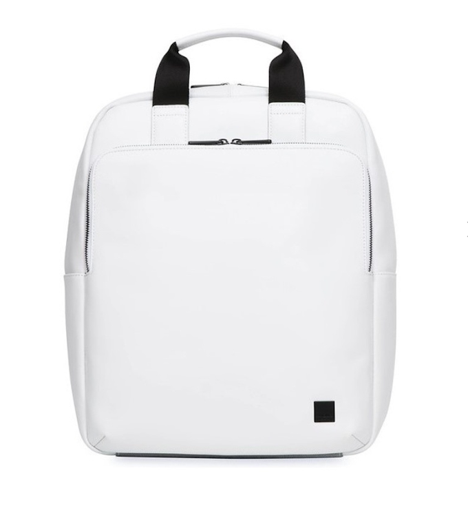 Dale 15" Leather Tote Backpack (White)12