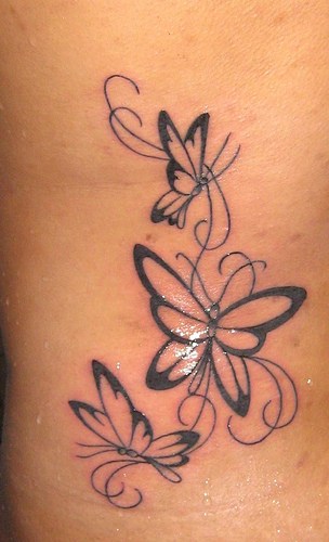 Butterfly tattoos look great and they will most definitely not go out of