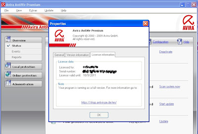 Avira AntiVir Premium 2009 1.00.20