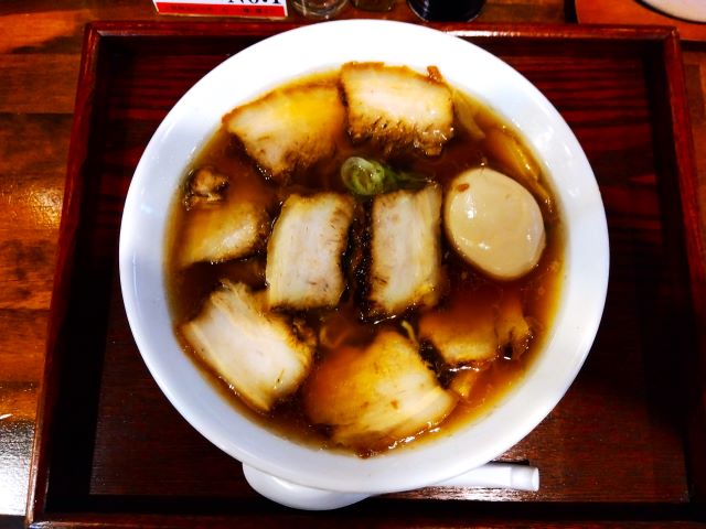 麺家西陣　肉そば(醤油)