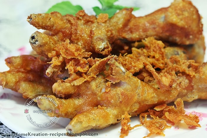 HomeKreation - Kitchen Corner: Crispy Fried Chicken Feet 
