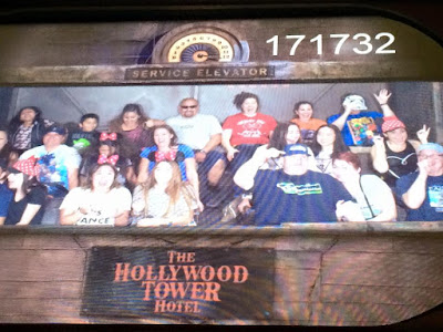 Riding the Tower of Terror at Disneyland before the runDisney Star Wars Half Marathon