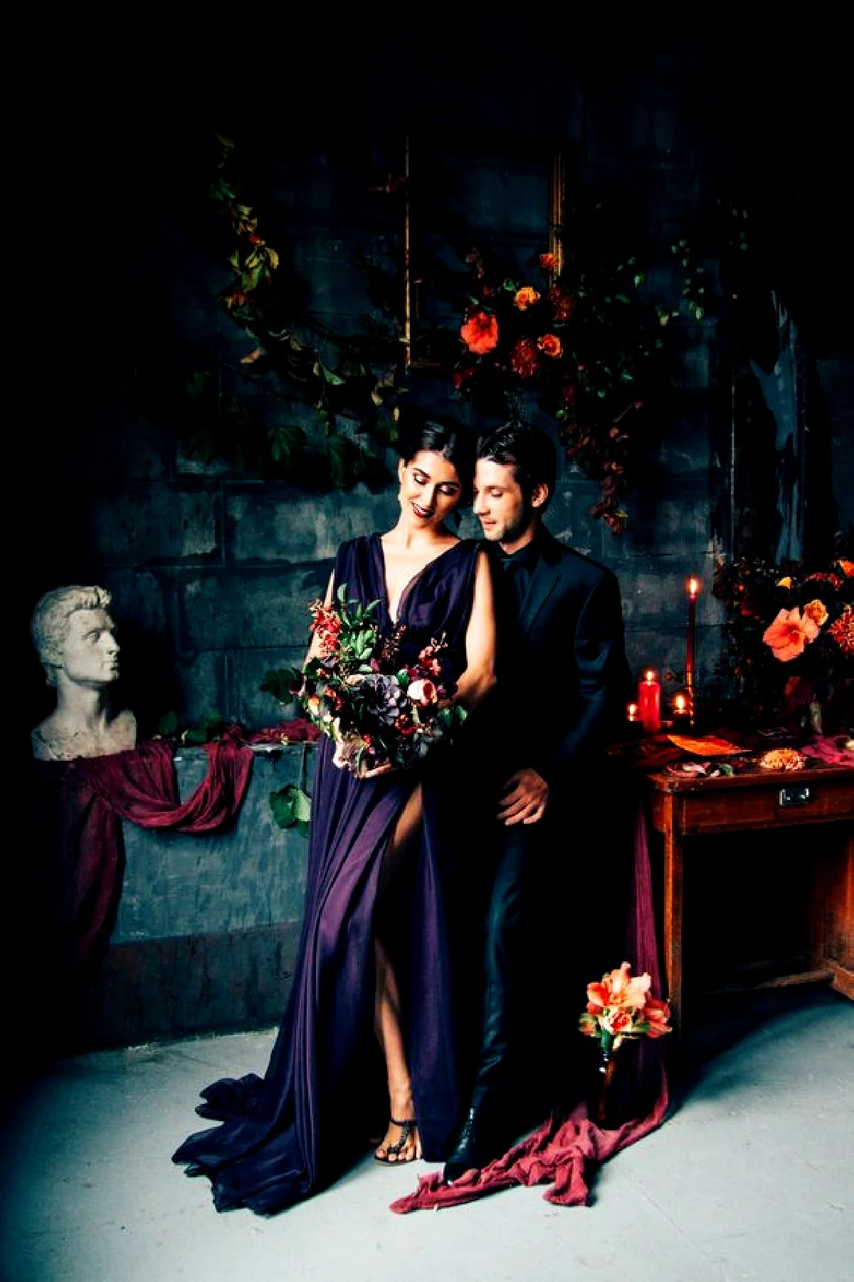 Casamento de fantasia sombria: celebrando o amor em estilo gótico