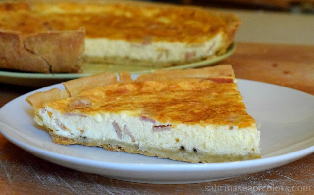 Quiche Lorraine con masa quebrada casera receta