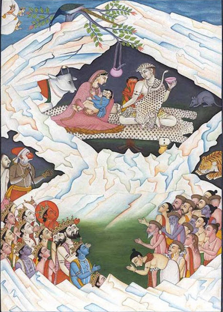 Иллюстрация индуистского значения горы Кайлас