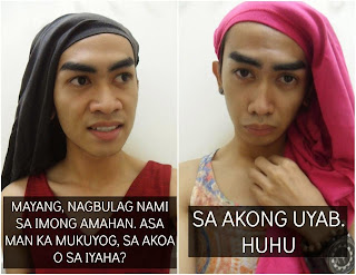 Family Problem: Inay: Mayang, nagbulag nami sa imong amahan. Asa man ka mukuyog, sa akoa o sa iyaha? Anak: Sa akong uyab. Huhu your reaction when your mom and dad got separated divorce annulled and your mom asked you where you want to stay or choose your dad or her and your answer is you want to stay with your boyfriend lol funny bisaya meme by megan romero besh