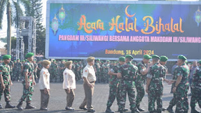 Pasca libur lebaran, Pangdam III/Slw Gelar Apel Bersama dan Halal Bihalal